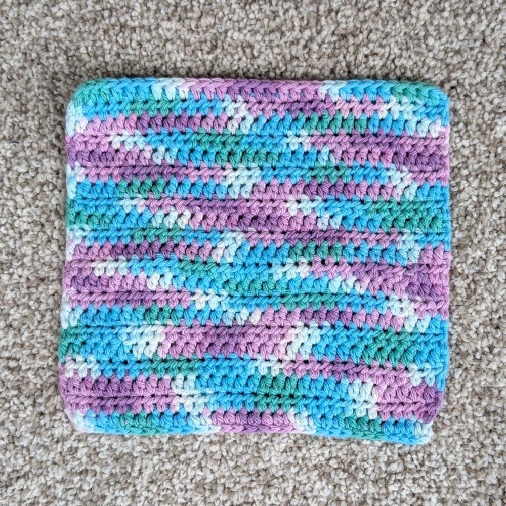 Handmade Crochet Washcloth Cotton Dishcloth Beach Ball Kitchen Cleaning Cloth
